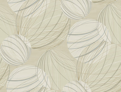 product image of Floating Lanterns Wallpaper in Taupe 559