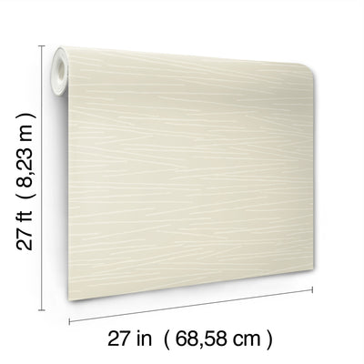 product image for Line Horizon Wallpaper in Blonde 86