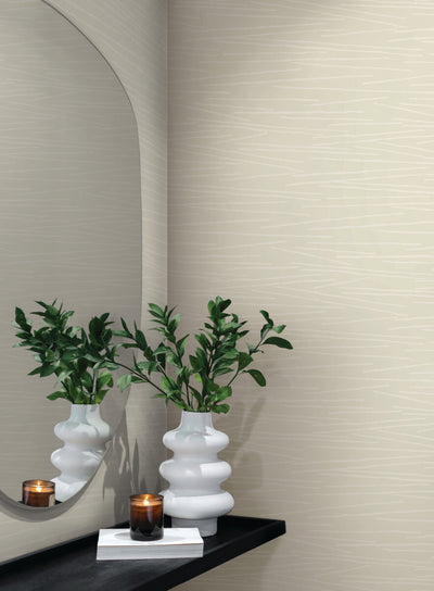 product image for Line Horizon Wallpaper in Blonde 27
