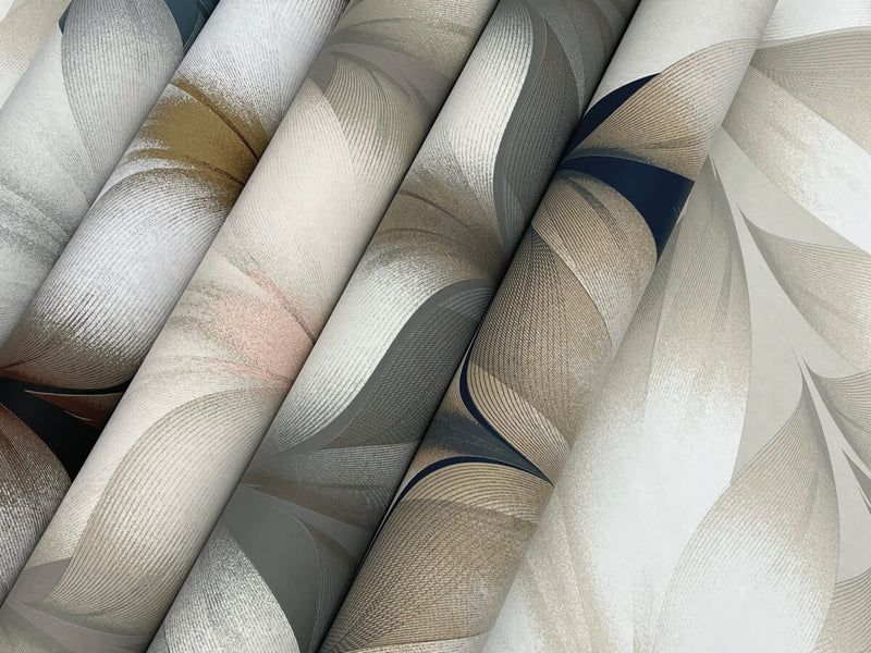 media image for Lotus Light Stripe Wallpaper in Taupe/Blush 248