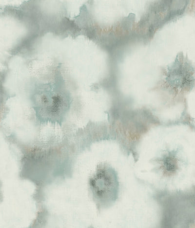 product image of Blended Floral Wallpaper in Aqua 53