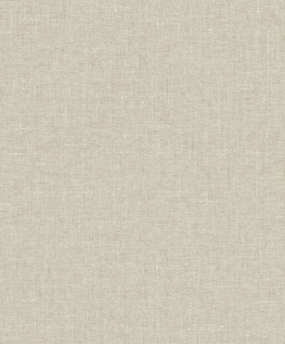 product image of Sample Abington Faux Linen Wallpaper in Ocean Sand 526