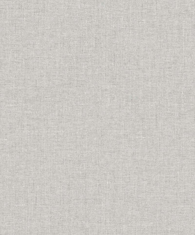 product image of Sample Abington Faux Linen Wallpaper in Uniform Grey 534