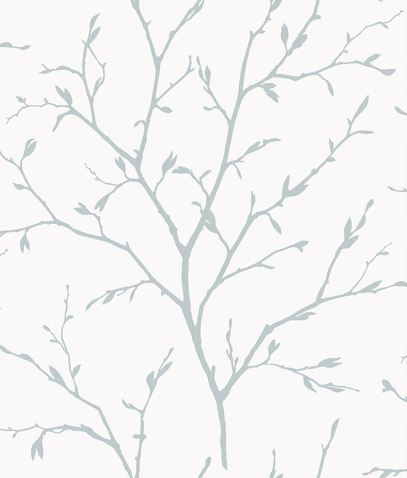 media image for Branching Out Wallpaper in Slate Blue 234