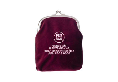 product image for velvet frame pouch burgundy design by puebco 5 35