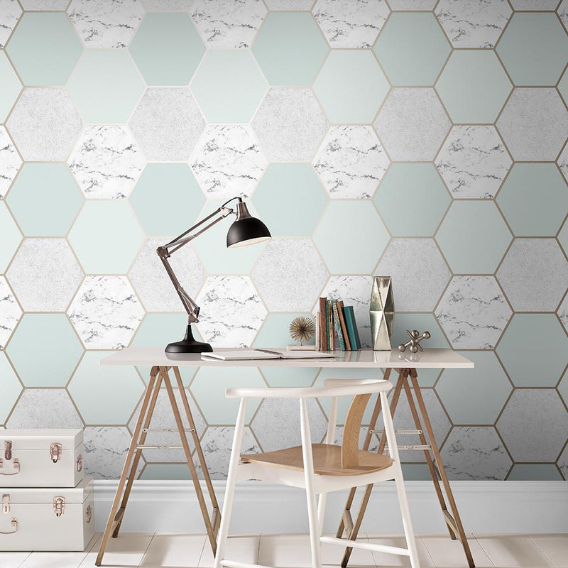 media image for Earthen Wallpaper in Mint from the Exclusives Collection by Graham & Brown 214
