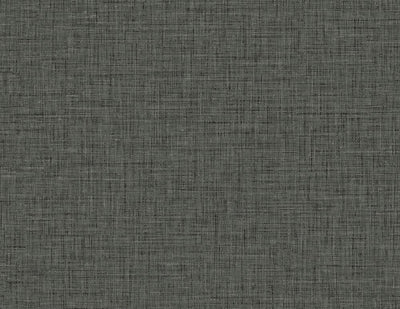 product image of Easy Linen Wallpaper in Charcoal from the Texture Gallery Collection by Seabrook Wallcoverings 516
