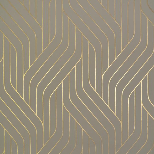 media image for sample ebb and flow wallpaper in khaki and gold by antonina vella for york wallcoverings 1 228