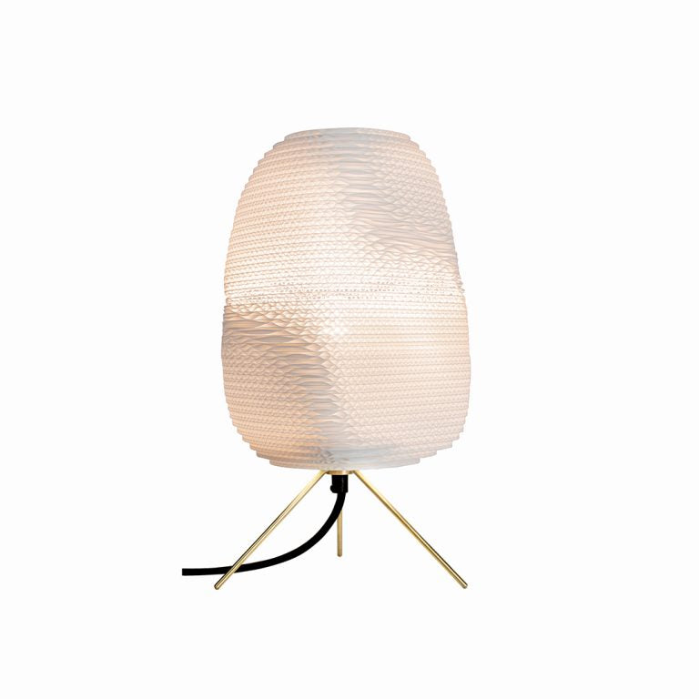 media image for Ebey Scraplights Table Lamp in White 231