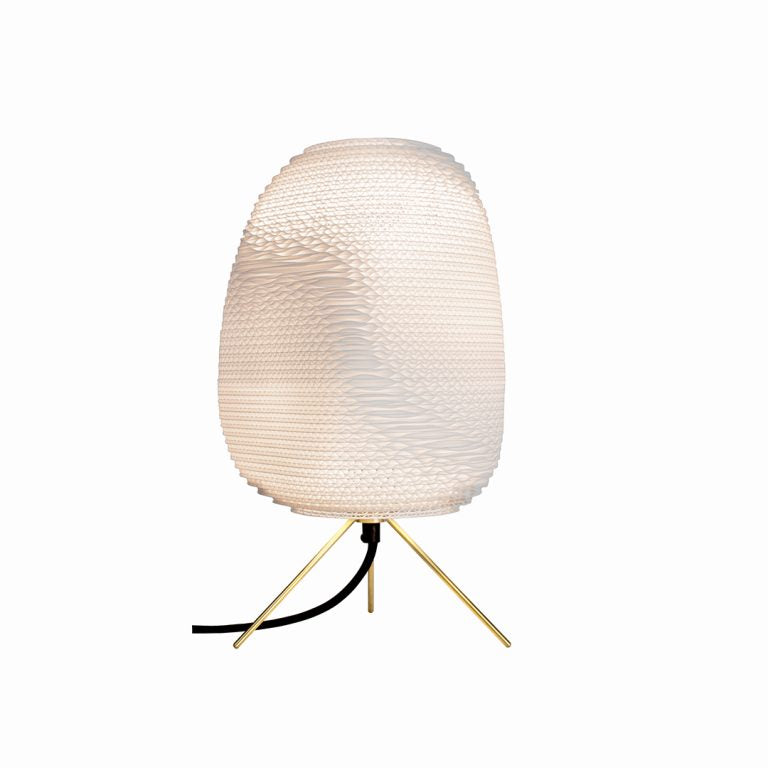 media image for Ebey Scraplights Table Lamp in White 242