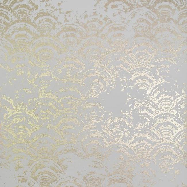 media image for Eclipse Wallpaper in White and Gold by Antonina Vella for York Wallcoverings 276