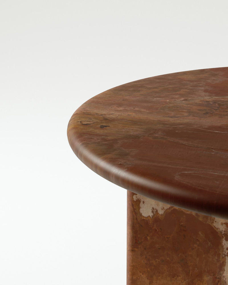 media image for plinth small circular marble coffee table csl3312 slm 15 24