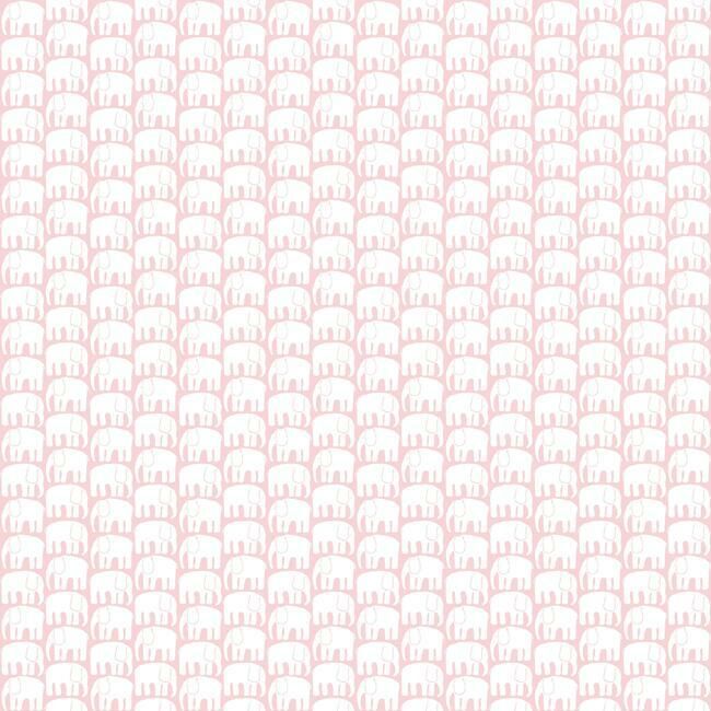 media image for Elefantti Peel & Stick Wallpaper in Pink by RoomMates for York Wallcoverings 251