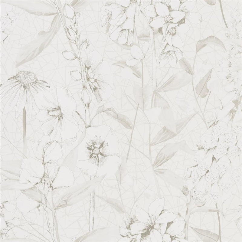 media image for Emelie Wallpaper in Ivory from the Mandora Collection by Designers Guild 296