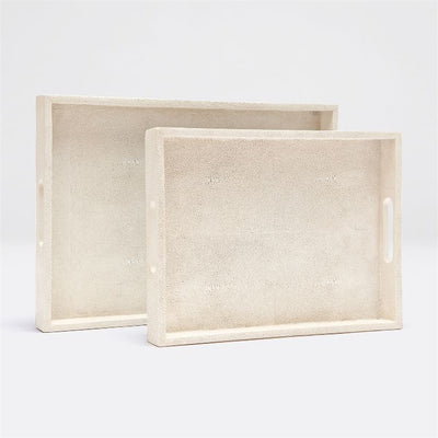 product image for Emery Faux Shagreen Trays, Set of 2 23
