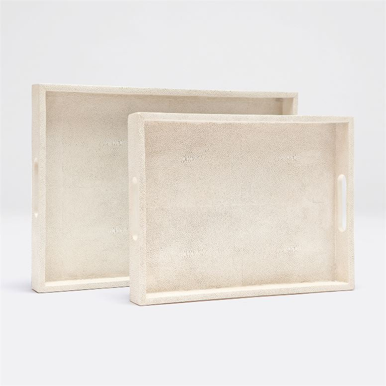 media image for Emery Faux Shagreen Trays, Set of 2 217