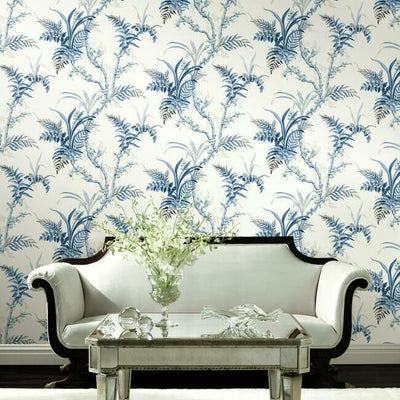 product image for Enchanted Fern Wallpaper in Blue from the Grandmillennial Collection by York Wallcoverings 22