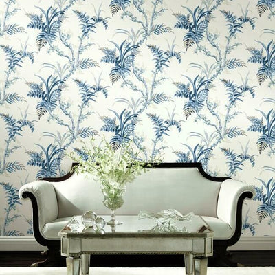 product image for Enchanted Fern Wallpaper in Blue from the Grandmillennial Collection by York Wallcoverings 27