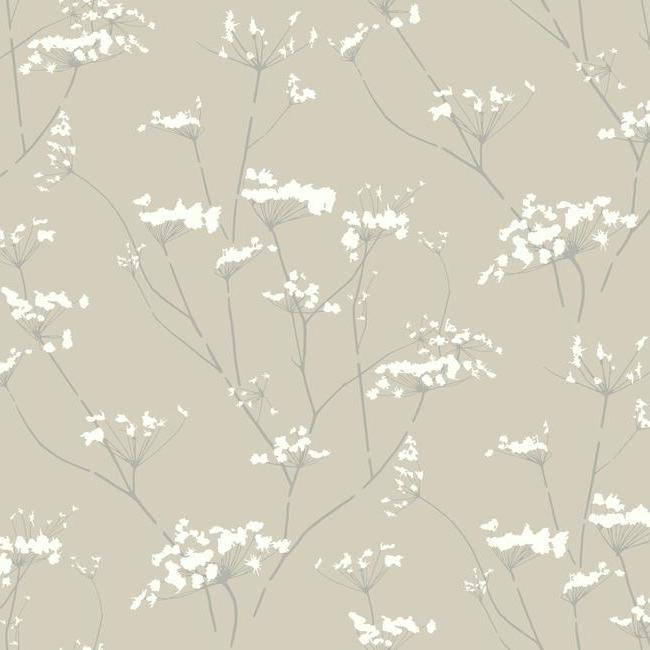 media image for sample enchanted wallpaper in tan from the botanical dreams collection by candice olson for york wallcoverings 1 294