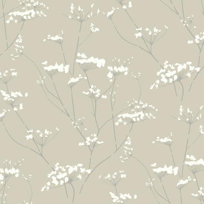 product image for Enchanted Wallpaper in Tan from the Botanical Dreams Collection by Candice Olson for York Wallcoverings 24