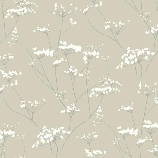 media image for Enchanted Wallpaper in Tan from the Botanical Dreams Collection by Candice Olson for York Wallcoverings 221