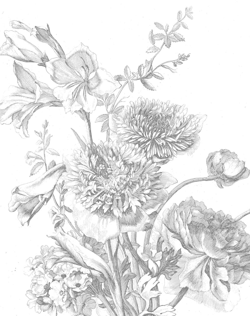 media image for Engraved Flowers 013 Wallpaper Panel by KEK Amsterdam 236