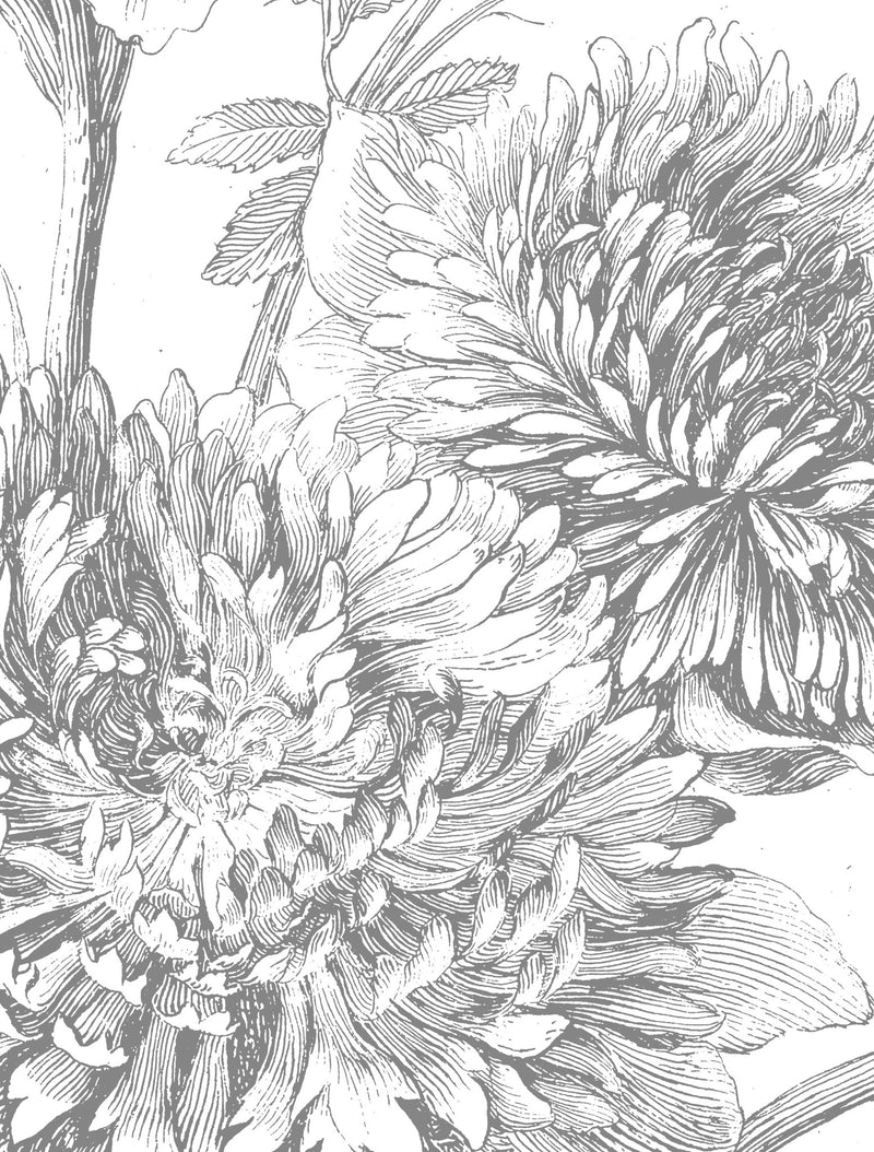 media image for Engraved Flowers 061 Wallpaper Circle by KEK Amsterdam 222