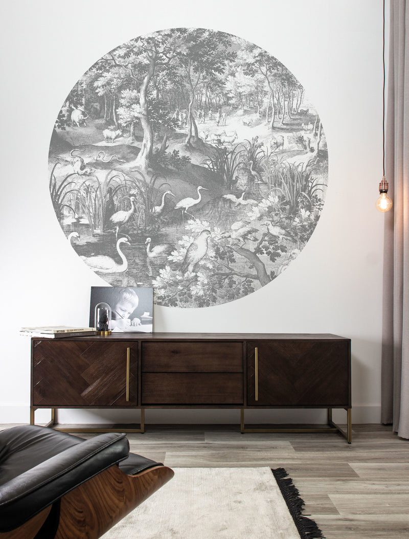 media image for Engraved Landscapes 045 Wallpaper Circle by KEK Amsterdam 288
