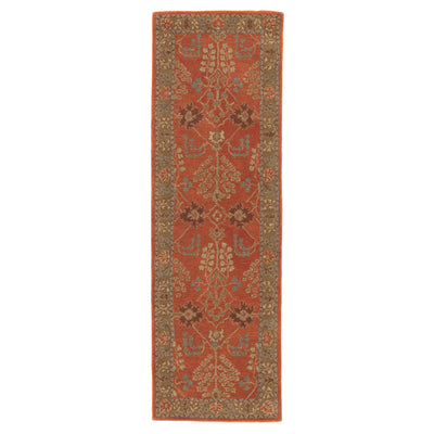 product image for pm51 chambery handmade floral orange brown area rug design by jaipur 6 13