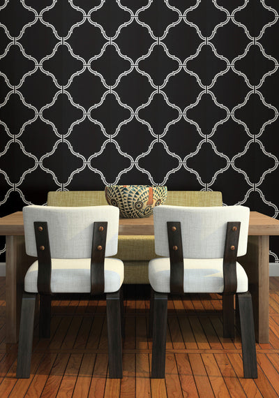 product image for Estate Moroccan Grate Wallpaper in Pearl by Brewster Home Fashions 79