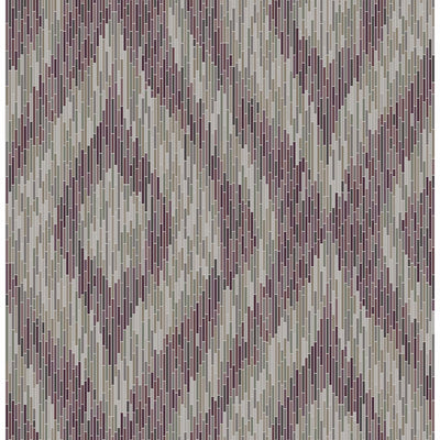 product image of Ethereal Ogee Wallpaper in Purple from the Moonlight Collection by Brewster Home Fashions 584