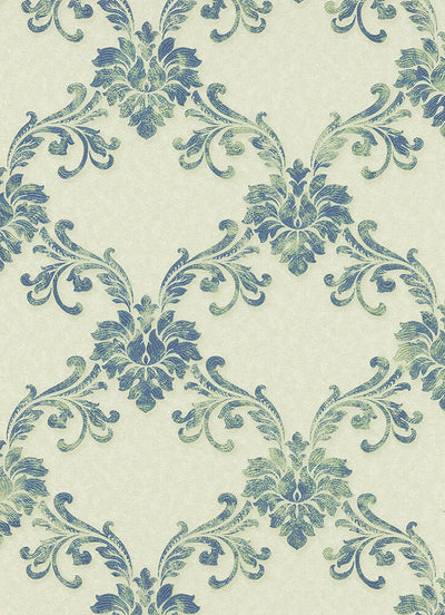 product image of sample etienne ornamental trellis wallpaper in green design by bd wall 1 597