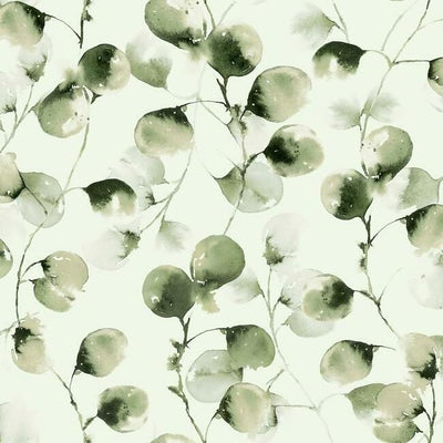 product image of sample eucalyptus trail wallpaper in green by antonina vella for york wallcoverings 1 586