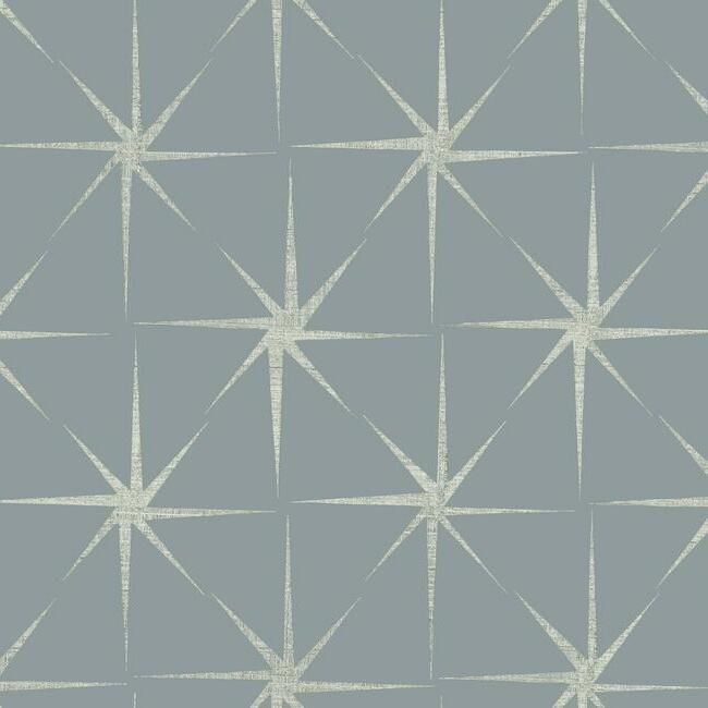 media image for sample evening star wallpaper in blue from the grandmillennial collection by york wallcoverings 1 277