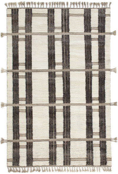 product image for everett ivory grey hand knotted wool rug by dash albert da1845 912 1 28