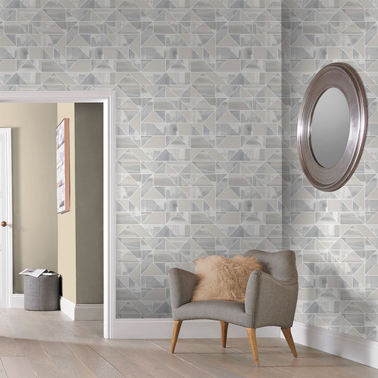 media image for Expression Geo Wallpaper in Natural from the Exclusives Collection by Graham & Brown 211