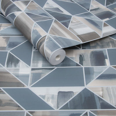 product image for Expression Geo Wallpaper in Petrol from the Exclusives Collection by Graham & Brown 20