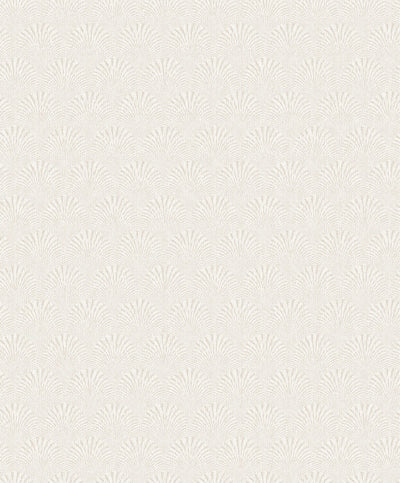 product image for Fan Geometric Wallpaper in White 92