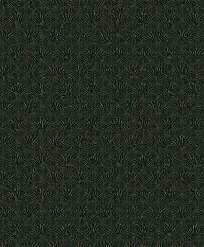 product image for Fan Geometric Wallpaper in Gold/Green 89