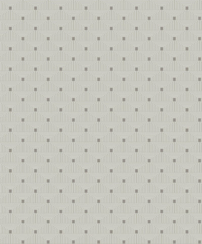 product image for Geo Key Wallpaper in Cream/Silver 76