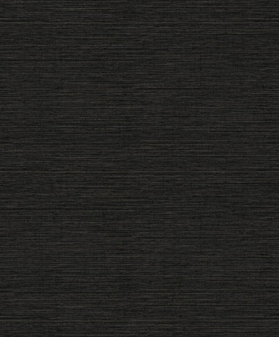 product image for Weave-Effect Textile Wallpaper in Black 48