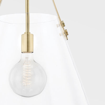 product image for karin 1 light extra large pendant by mitzi h162701xl agb 3 56