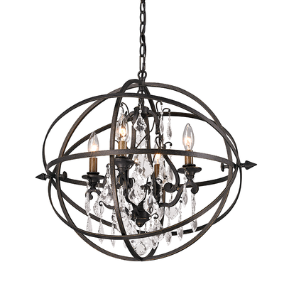 product image for byron 4lt chandelier medium by troy lighting 1 72