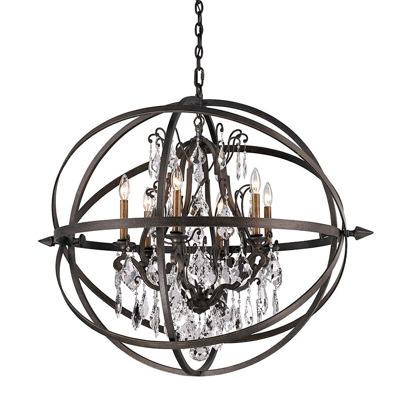 media image for byron 6lt chandelier extra large by troy lighting 1 273