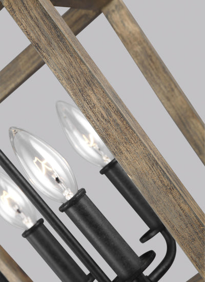 product image for gannet small chandelier by feiss 6 20