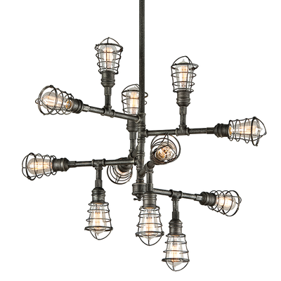 product image of conduit 12lt chandelier large by troy lighting 1 557