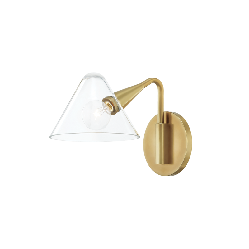 media image for isabella 1 light wall sconce by mitzi h327101 agb 2 231