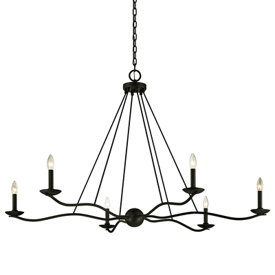 product image for sawyer 6lt chandelier by troy lighting 1 5
