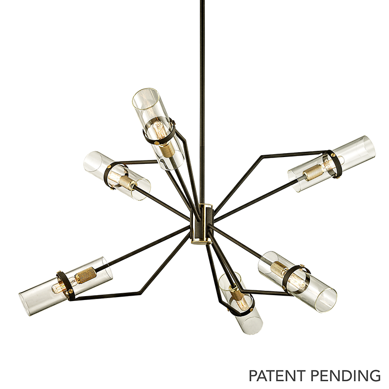 media image for raef 6lt chandelier by troy lighting 1 286