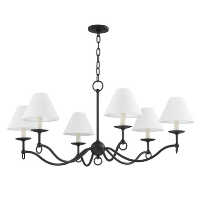 product image of massi 6 light chandelier by troy standard f7043 for 1 568